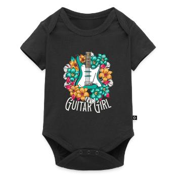 Electric Guitar Electric Guitar Guitar Girl - Baby Premium short-sleeve bodysuit - black - Front