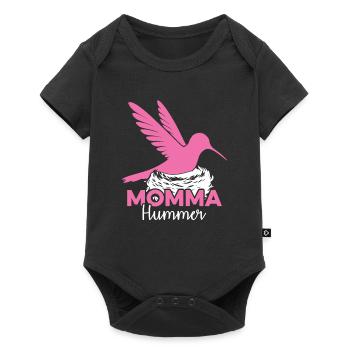 Hummingbird Hummingbird Mom - Baby Premium short-sleeve bodysuit - black - Front