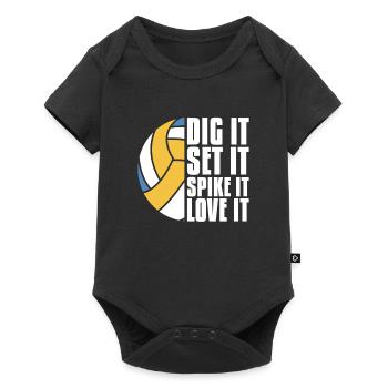Volley-ball Volley-ball - Body à manches courtes Premium Bébé - noir - Devant