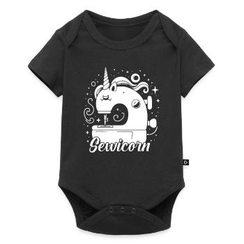 Sewing Sewing Machine - Baby Premium short-sleeve bodysuit - black - Front