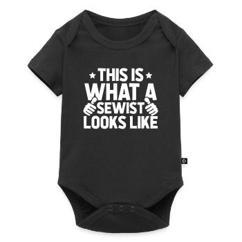 Sewing Sewing Machine - Baby Premium short-sleeve bodysuit - black - Front