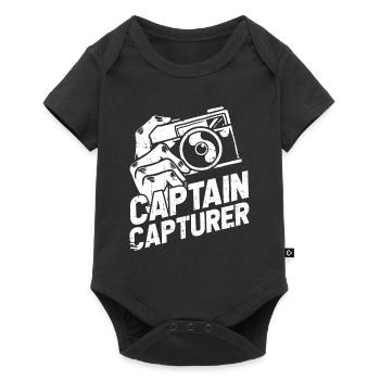 Fotograf Fotografie Kamera Capture The Moment - Baby Premium Kurzarmbody - Schwarz - Vorne