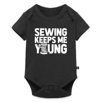 Sewing Sewing Machine - Baby Premium short-sleeve bodysuit - black - Front