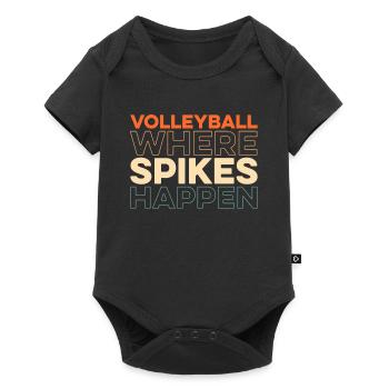 Volleyball Volleyballer - Baby Premium short-sleeve bodysuit - black - Front