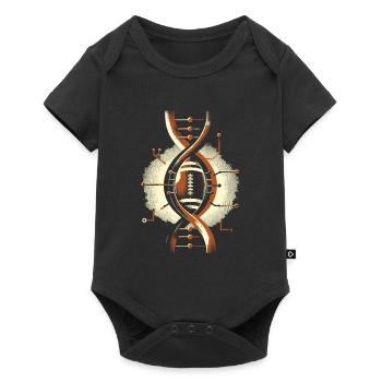 Le football américain est dans mon ADN - Body à manches courtes Premium Bébé - noir - Devant