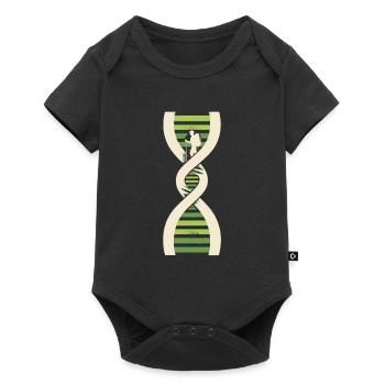 Randonnée Vagabond C’est dans mon ADN - Body à manches courtes Premium Bébé - noir - Devant