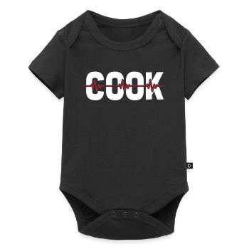 Cuire Cuisson ECG Rythme cardiaque - Body à manches courtes Premium Bébé - noir - Devant