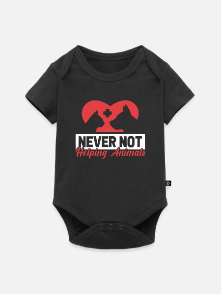 Tierarzt Veterinär - Baby Premium Kurzarmbody - Schwarz