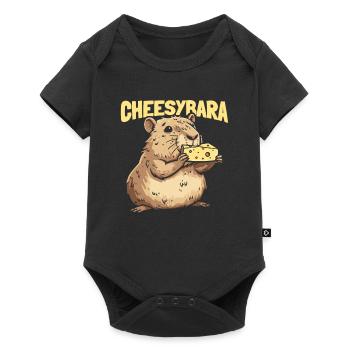 Fromager Capybara Cheesybara - Body à manches courtes Premium Bébé - noir - Devant