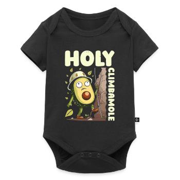 Bouldern Bouldering Avocat Holy Climbamole - Body à manches courtes Premium Bébé - noir - Devant