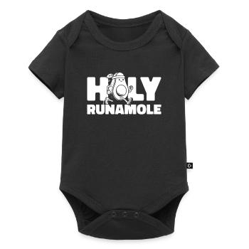 Ultramarathon Avocado Holy Runamole - Baby Premium short-sleeve bodysuit - black - Front