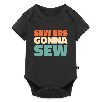 Sewing Sewing Machine - Baby Premium short-sleeve bodysuit - black - Front