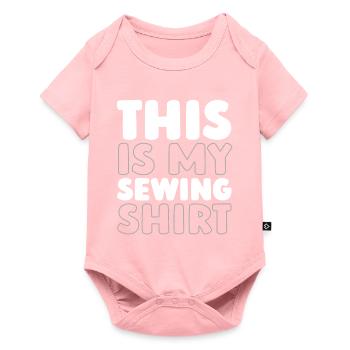 Sewing Sewing Machine - Baby Premium short-sleeve bodysuit - rose - Front
