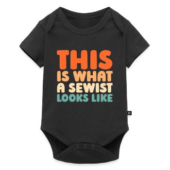 Sewing Sewing Machine - Baby Premium short-sleeve bodysuit - black - Front