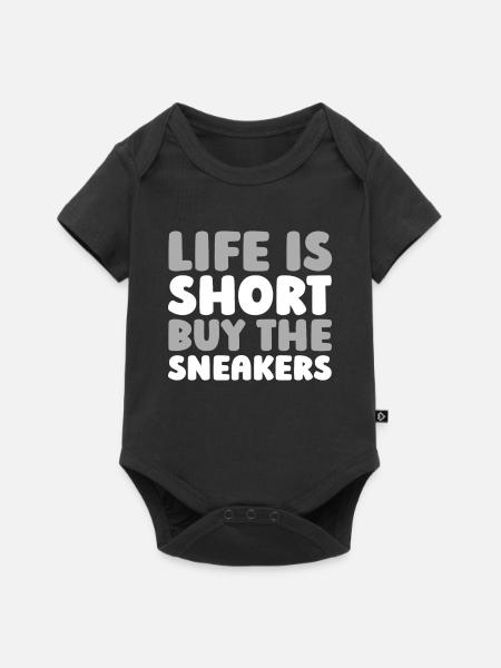 Sneakers - Baby Premium Kurzarmbody - Schwarz