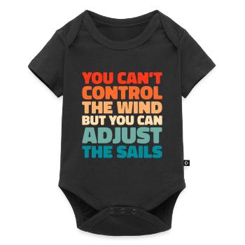 Voile, Voile, Voilier - Body à manches courtes Premium Bébé - noir - Devant