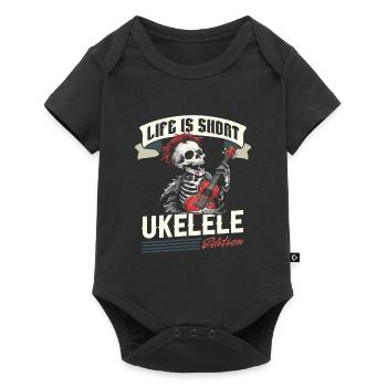 Ukulélé - Body à manches courtes Premium Bébé - noir - Devant