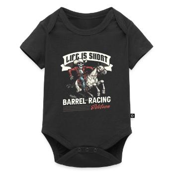 Barrel Racing Western Riding Barrel Racing - Body à manches courtes Premium Bébé - noir - Devant