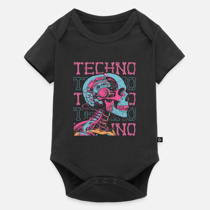 Techno Raver - Body à manches courtes Premium Bébé - noir