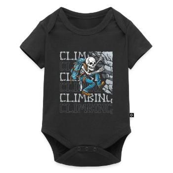 Grimpeur d’escalade - Body à manches courtes Premium Bébé - noir - Devant