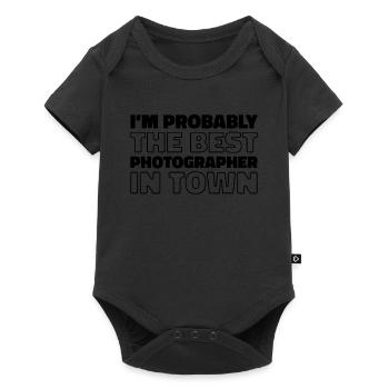 Photographer Photography Camera - Baby Premium short-sleeve bodysuit - black - Front