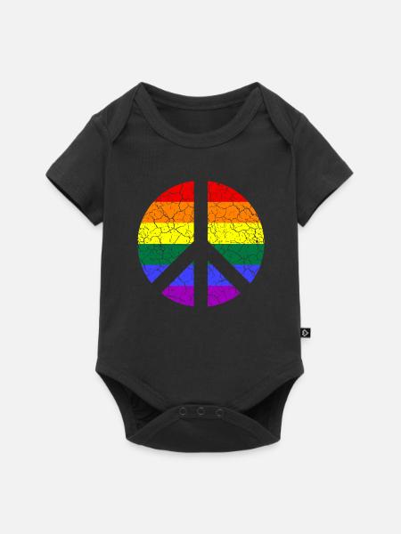 LGBTQ Love Pride CSD - Baby Premium Kurzarmbody - Schwarz