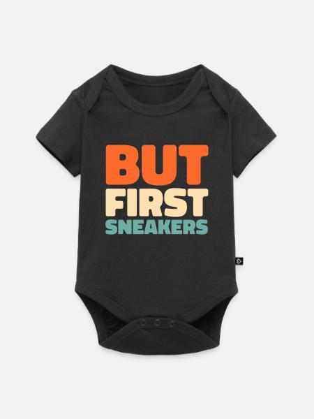 Sneakers - Baby Premium Kurzarmbody - Schwarz
