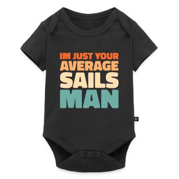 Voile, Voile, Voilier - Body à manches courtes Premium Bébé - noir - Devant