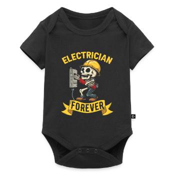 Electrician Electronics Technician - Baby Premium short-sleeve bodysuit - black - Front