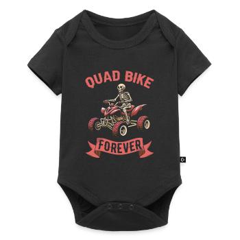 Quad Bike Skelett - Baby Premium Kurzarmbody - Schwarz - Vorne