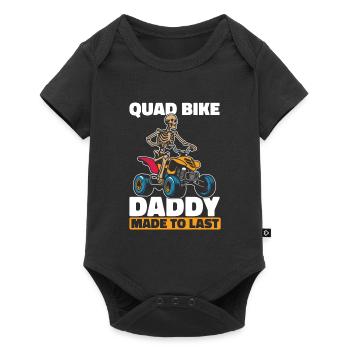 Quad Skeleton Fête des Pères Papa - Body à manches courtes Premium Bébé - noir - Devant