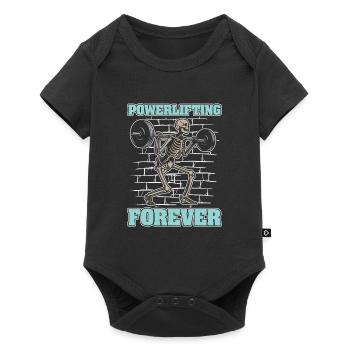 Squelette de powerlifter powerlifting - Body à manches courtes Premium Bébé - noir - Devant