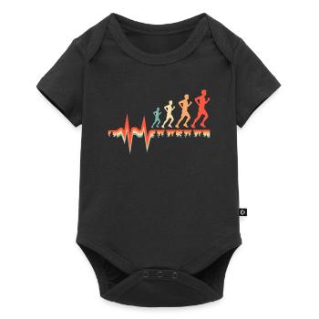 Xc Runner Cross Country Running Ekg Heartbeat - Baby Premium short-sleeve bodysuit - black - Front