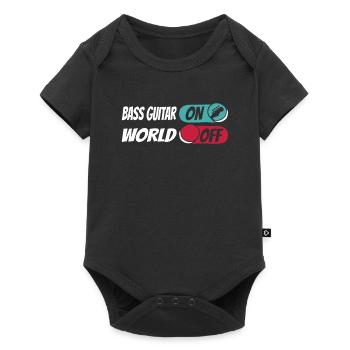 Bassist Bass Gitarre Basser - Baby Premium Kurzarmbody - Schwarz - Vorne