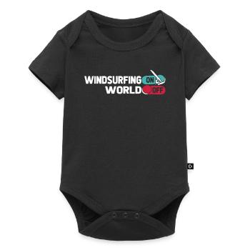 Windsurfen Windsurfer Planche à voile sur World Off - Body à manches courtes Premium Bébé - noir - Devant