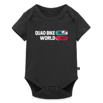 Quad Bike Quad Bike On World Off - Baby Premium Kurzarmbody - Schwarz - Vorne