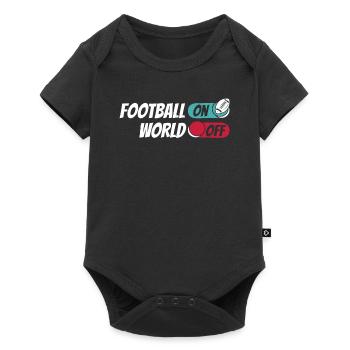 American Football Football On World Off - Baby Premium short-sleeve bodysuit - black - Front