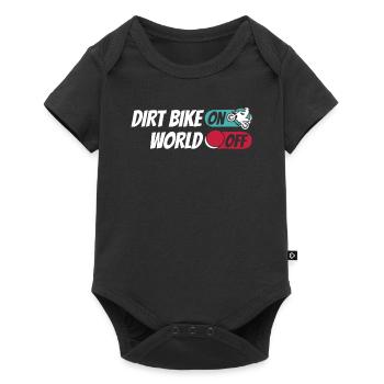 Mx Motocross Dirt Bike Dirt Bike sur World Off - Body à manches courtes Premium Bébé - noir - Devant