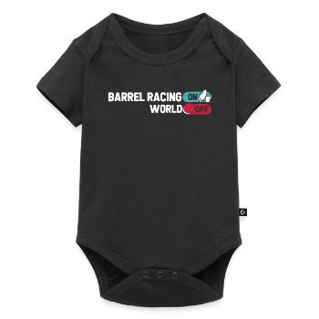 Barrel Racing Western Riding Barrel Racing - Baby Premium short-sleeve bodysuit - black - Front