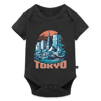 ICONIC TOKYO LANDMARKS CITYSCAPE, JAPAN - Baby Premium short-sleeve bodysuit - black - Front