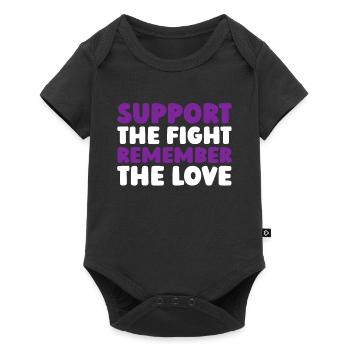 Alzheimer's Alzheimer's Support - Baby Premium short-sleeve bodysuit - black - Front