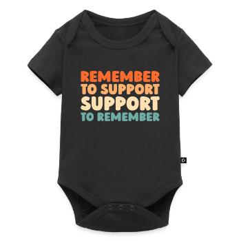 Alzheimer's Alzheimer's Support - Baby Premium short-sleeve bodysuit - black - Front
