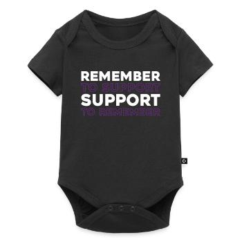 Alzheimer's Alzheimer's Support - Baby Premium short-sleeve bodysuit - black - Front