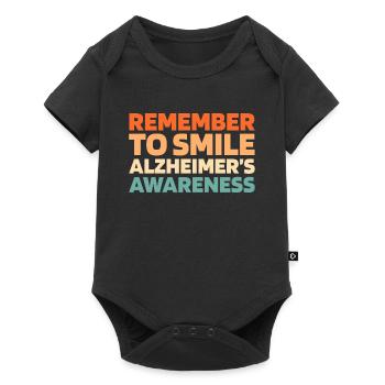 Alzheimer Funny Alzheimers Awareness - Baby Premium short-sleeve bodysuit - black - Front