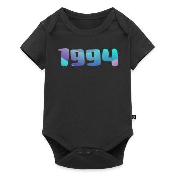 1994 Geburtstagsgeschenk Vintage 1994 Retro 1994 - Baby Premium Kurzarmbody - Schwarz - Vorne