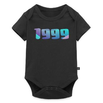 Cadeau Anniversaire 1999 Millésime 1999 Rétro 1999 - Body à manches courtes Premium Bébé - noir - Devant