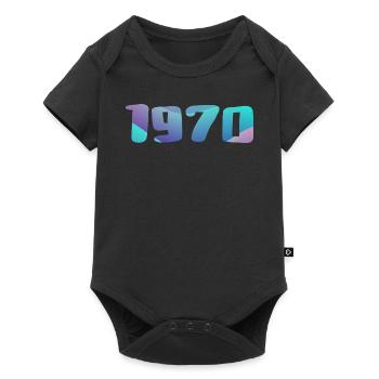 1970's Birthday Gift Vintage 1970's Retro 1970's - Baby Premium short-sleeve bodysuit - black - Front