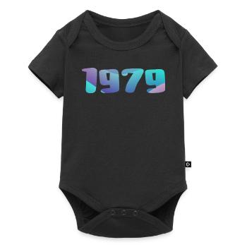 Cadeau Anniversaire 1979 Millésime 1979 Rétro 1979 - Body à manches courtes Premium Bébé - noir - Devant