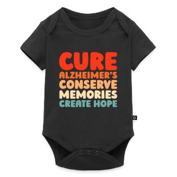 Alzheimer's Alzheimer's Support - Baby Premium short-sleeve bodysuit - black - Front