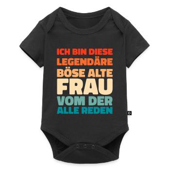 Black Humor Bse Old Woman - Baby Premium short-sleeve bodysuit - black - Front